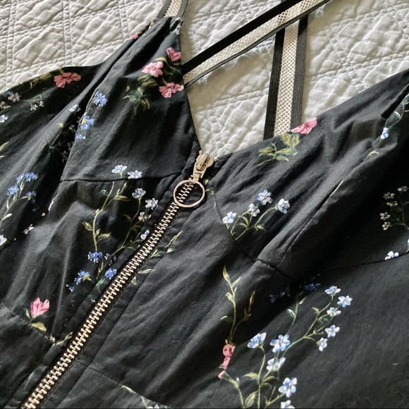 For Love and Lemons Floral Zip Dress - Picture 7 of 9